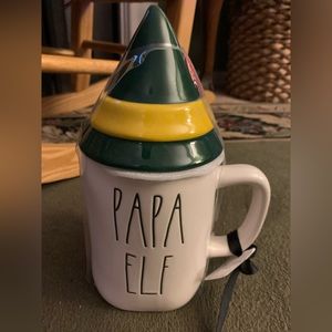 Rae Dunn x Elf Papa Elf mug with topper